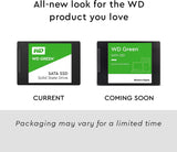 Western Digital 1TB WD Green Internal PC SSD Solid State Drive – SATA III 6 Gb/s, 2.5/7mm, Up to 550 MB/s – WDS100T2G0A