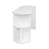 Pemberly Row Compact Student Desk with Storage in White